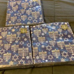 Roberts and Reid Chanukah Luncheon napkins